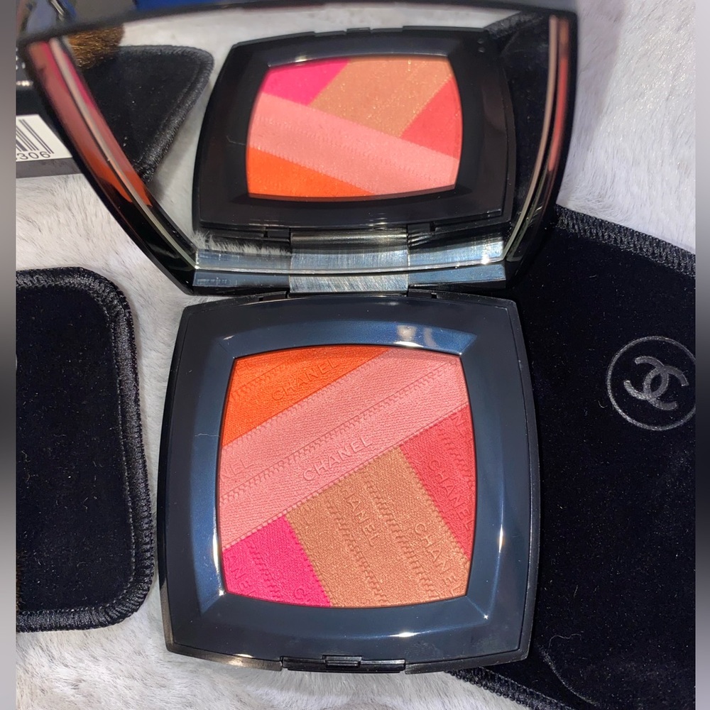 Limited Edition Chanel Sunkiss Ribbon Blush Palette in Harmony